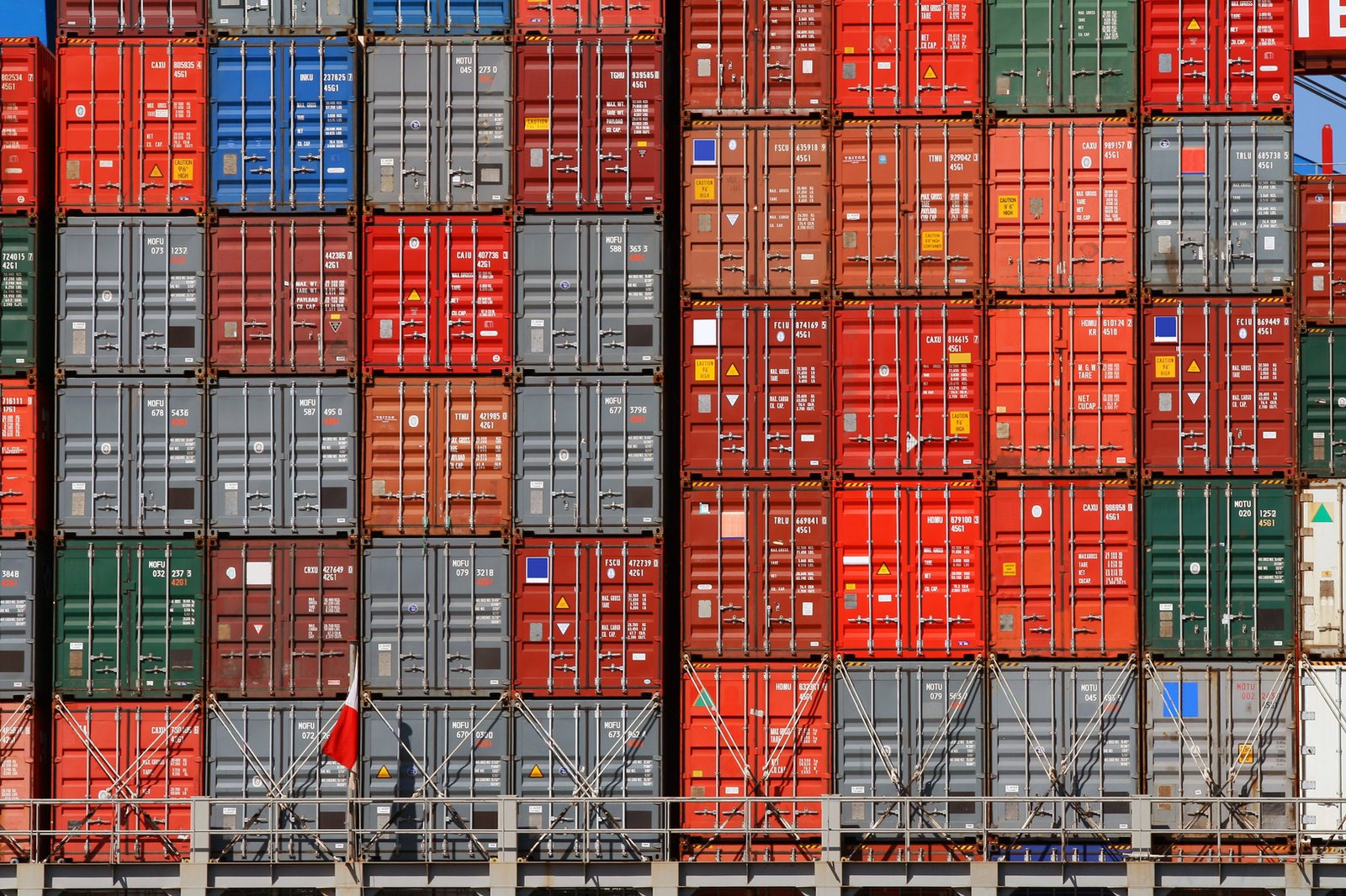 Stacked shipping containers available for sale